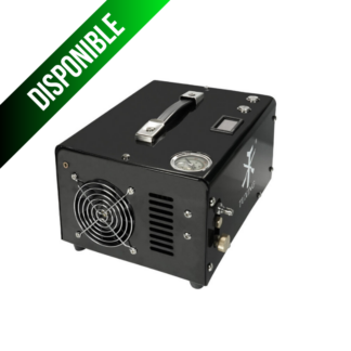 Compresor Airmarket portátil 4500 PSI/300 Bar/ 12v/220v Black