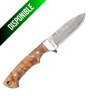 Cuchillo Linder de Caza Acero Damasco/ 70mm
