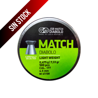 JSB Match Diabolo Light Weight 4,5mm/ 7,33gr/ 500 und.