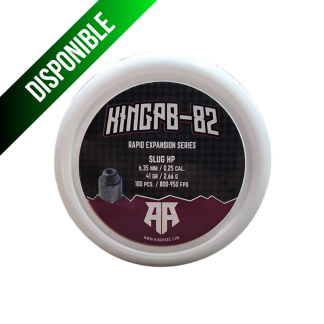 King PB-82 Slug Hollow Point 6,35 mm / 41gr/ 100 und