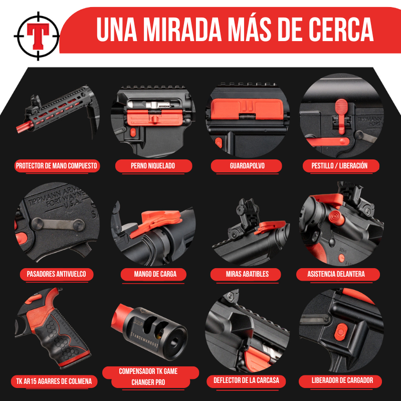 Tippmann M4-22 Redline .22Lr/16"/25 Tiros - Imagen 4