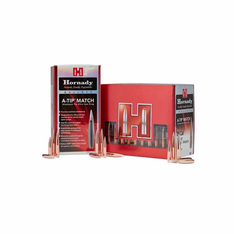 Hornady Cal 6,5mm 153gr A-TIP (Caja de 100 unidades)