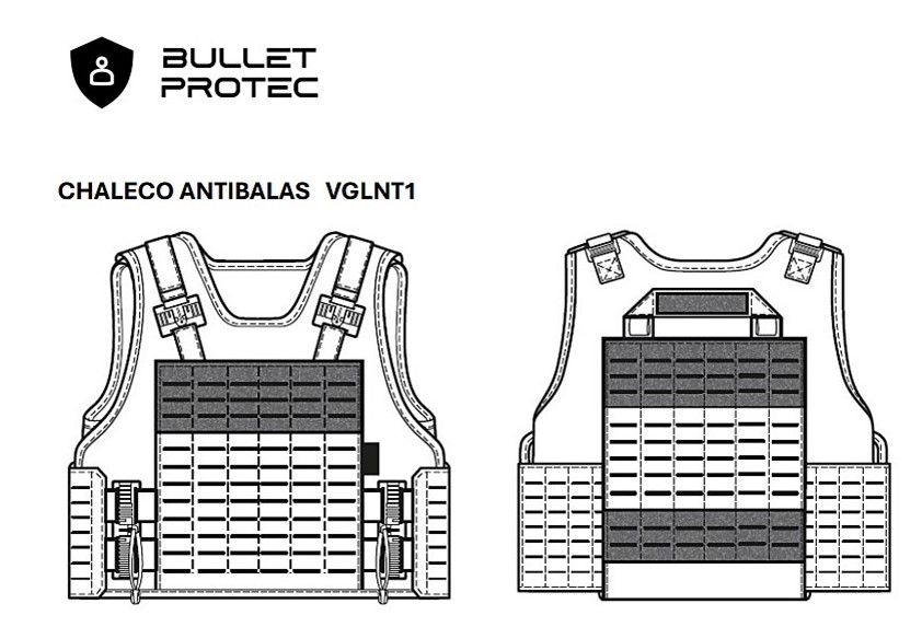 Chaleco Antibalas Bullet Protec Nivel III A - Imagen 2
