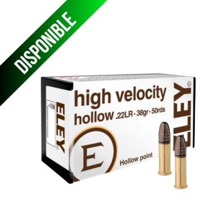 Balas Eley .22LR Hollow HV HP / 38gr