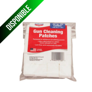 Parches de limpieza de pistolas  1-1/8" / .22 - .25 CALIBRE / 1,000 PAQUETE