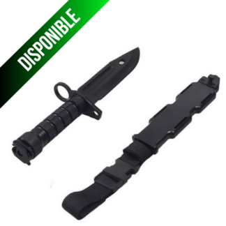 Cuchillo de Entretenimiento Táctico de polimero M9 Negro